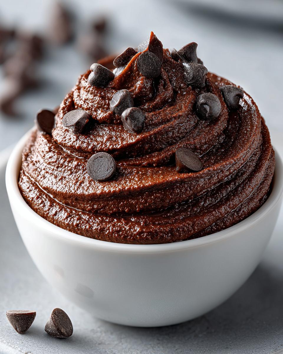 Brownie Batter Chocolate Hummus in 10 Minutes - detail 1