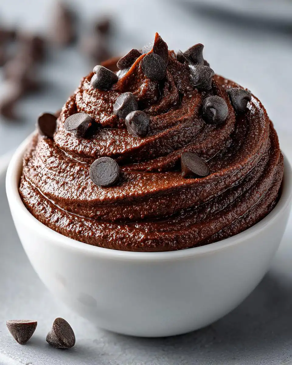 Brownie Batter Chocolate Hummus in 10 Minutes - detail 1