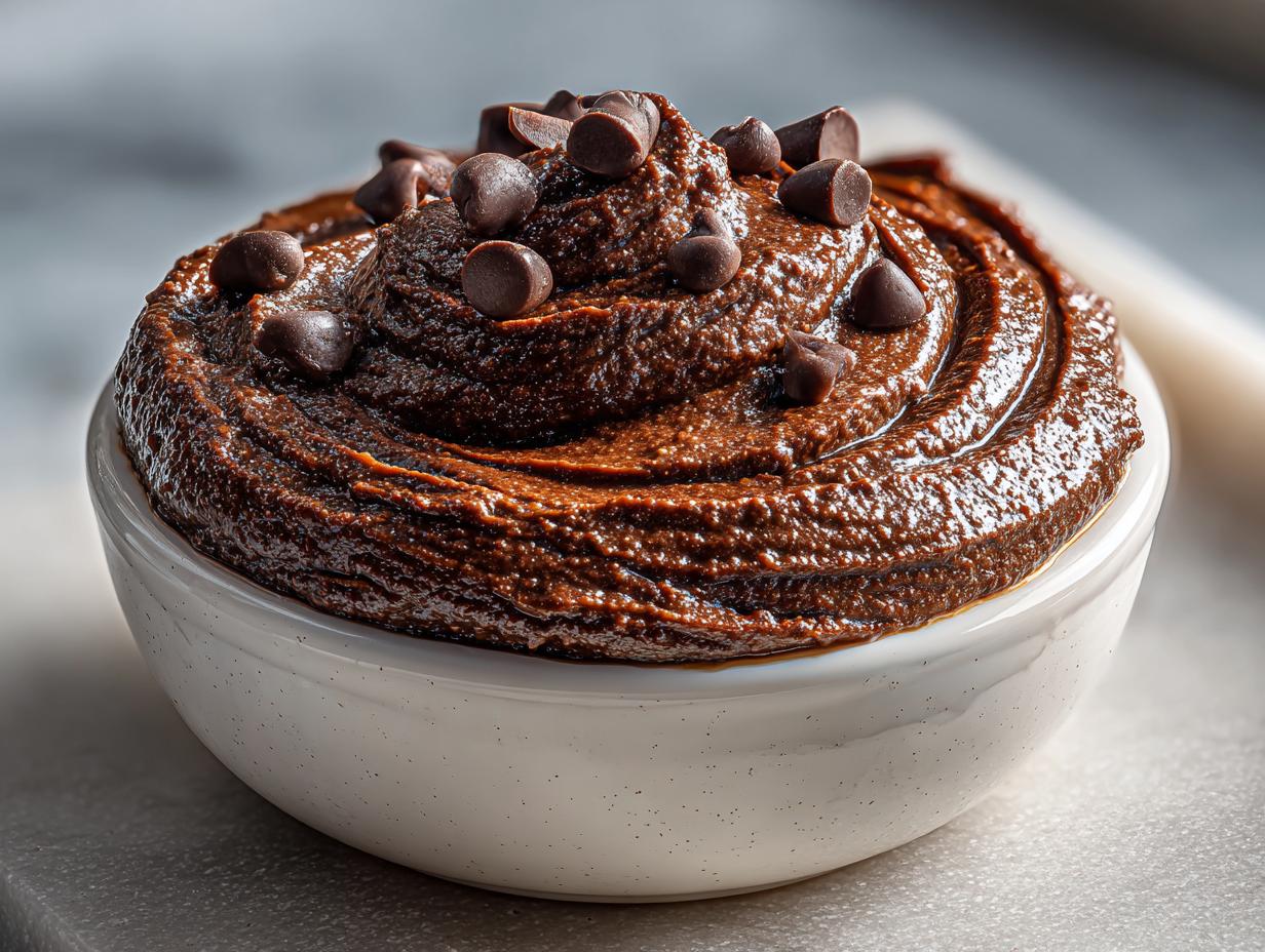 Amazing Brownie Batter Chocolate Hummus in 10 Minutes