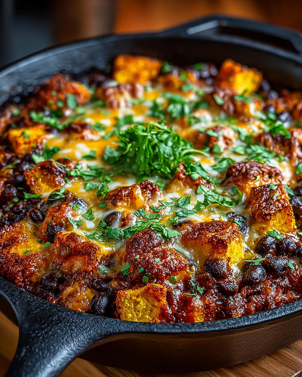 Butternut Squash Black Bean Enchilada Skillet - detail 1