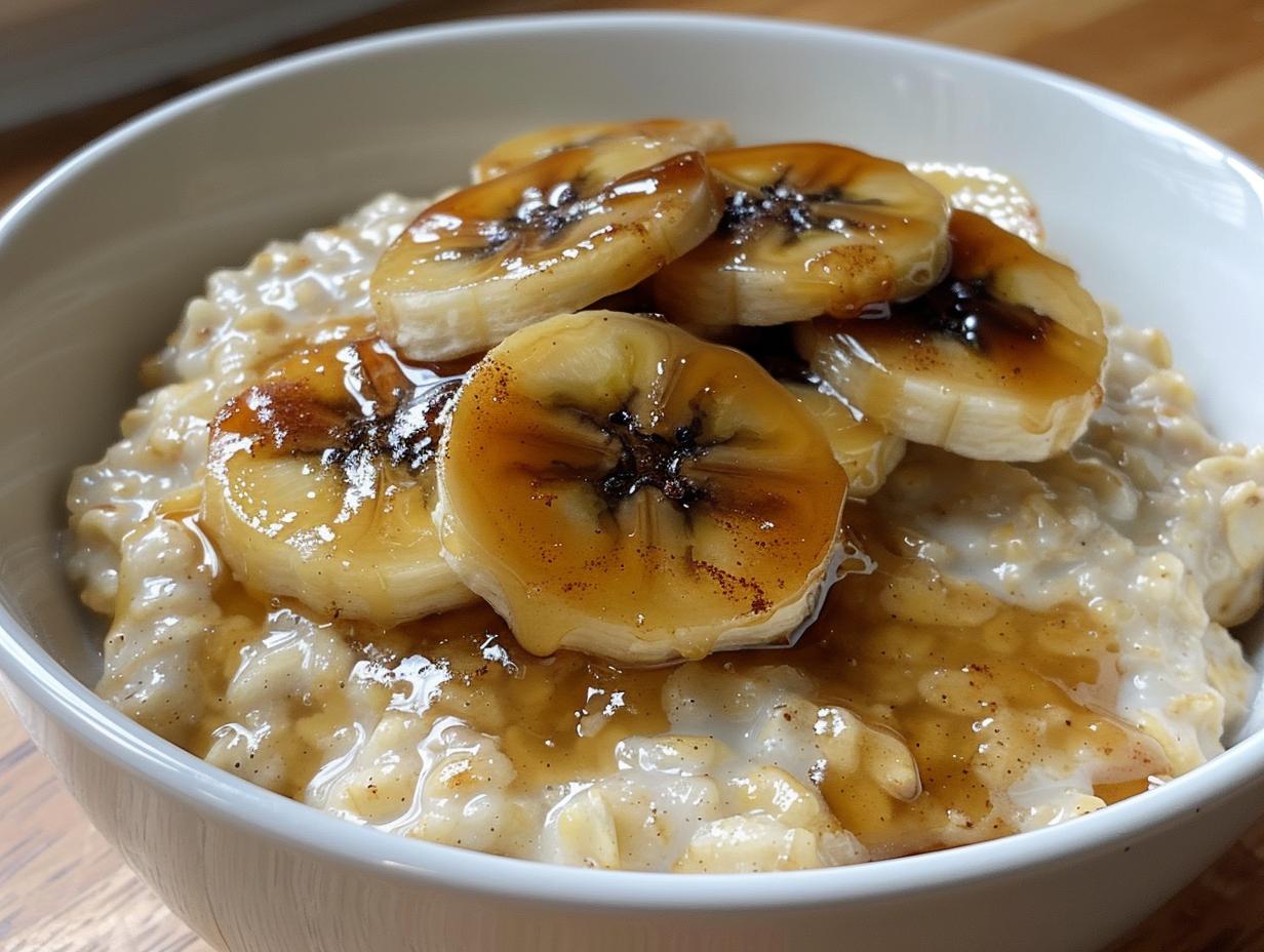 Amazing Caramelized Banana Oatmeal in 15 Minutes