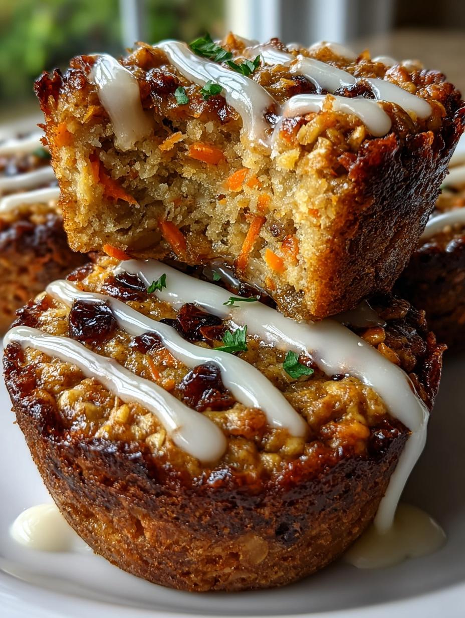 Carrot Cake Baked Oatmeal Cups - detail 2
