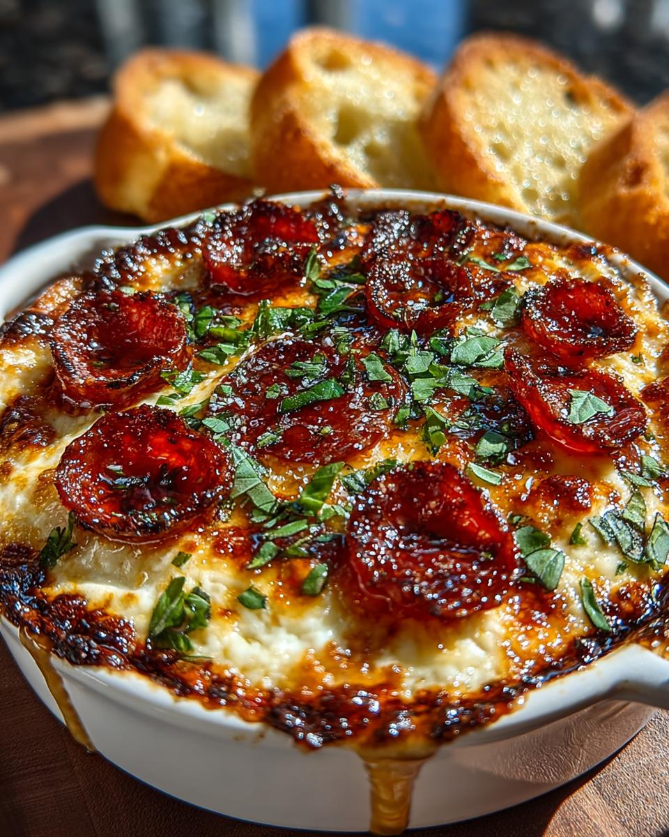Cheesy Baked Pizza Dip - detail 1