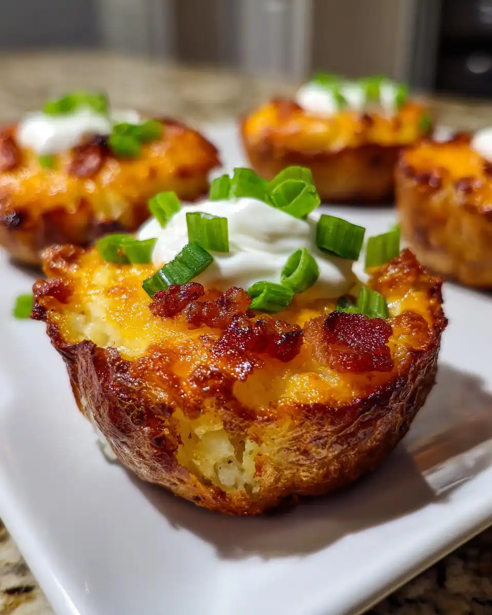 Cheesy Texas Style Potato Skins Crispy Oven Baked - detail 1
