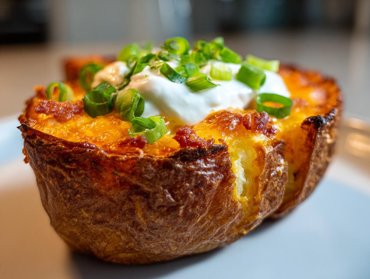 Amazing 10 Cheesy Texas Style Potato Skins Crispy Oven Baked