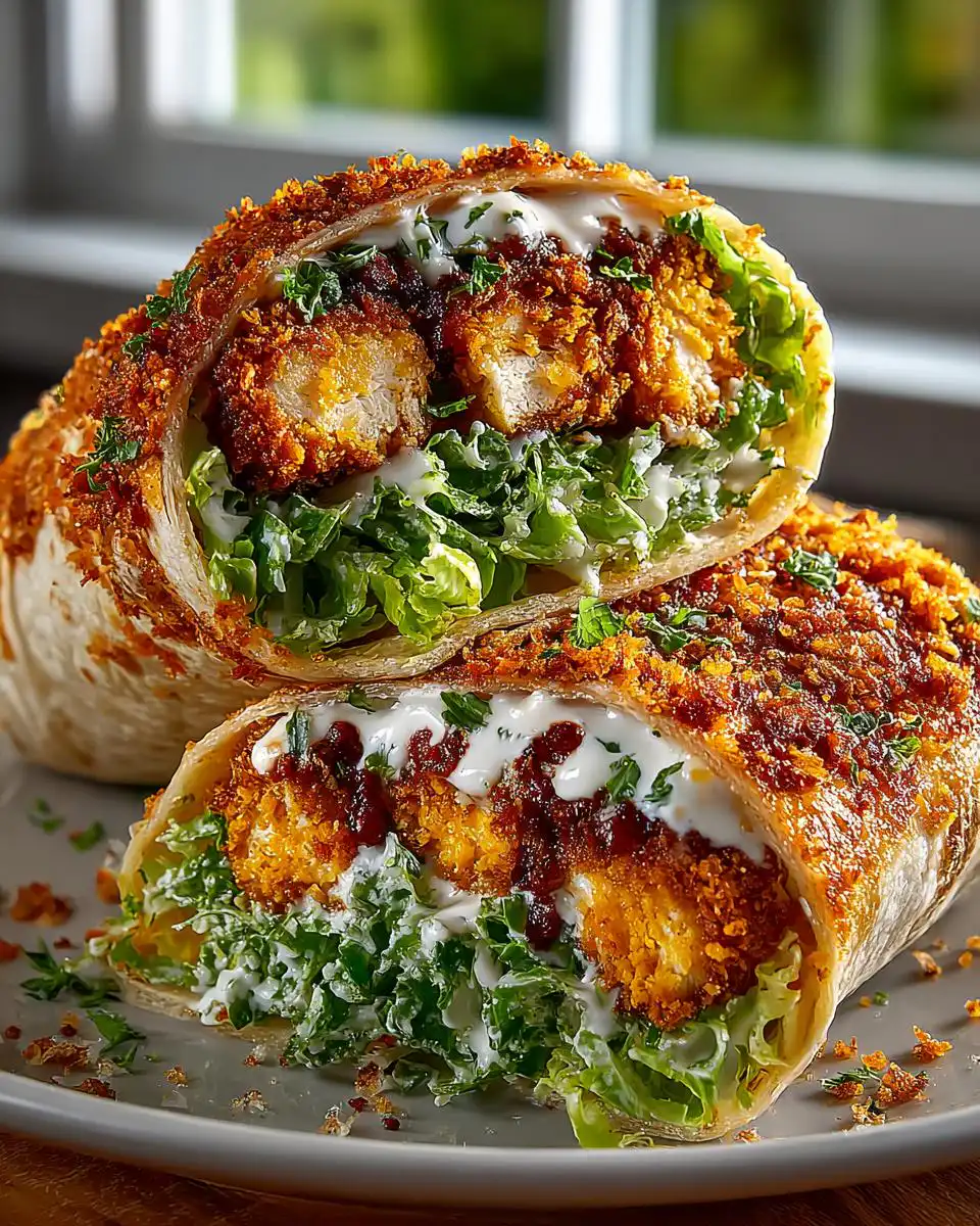 Chicken Caesar Wrap Recipe Crispy and Filling - detail 1