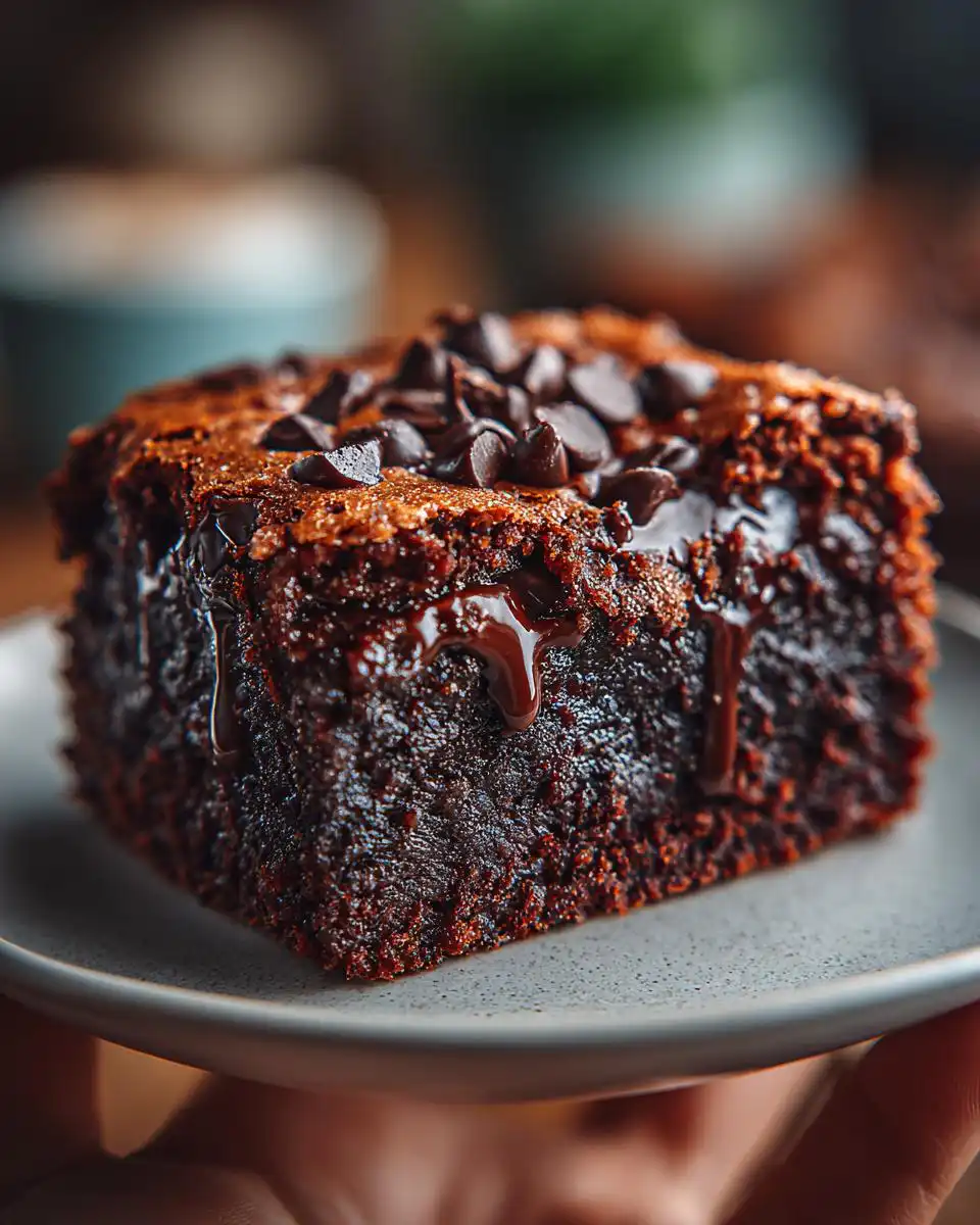 Chickpea Brownies Fudgy Gluten Free Dessert - detail 1