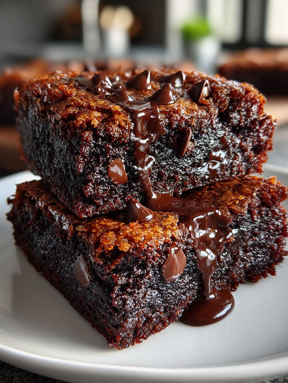 Chickpea Brownies Fudgy Gluten Free Dessert - detail 2