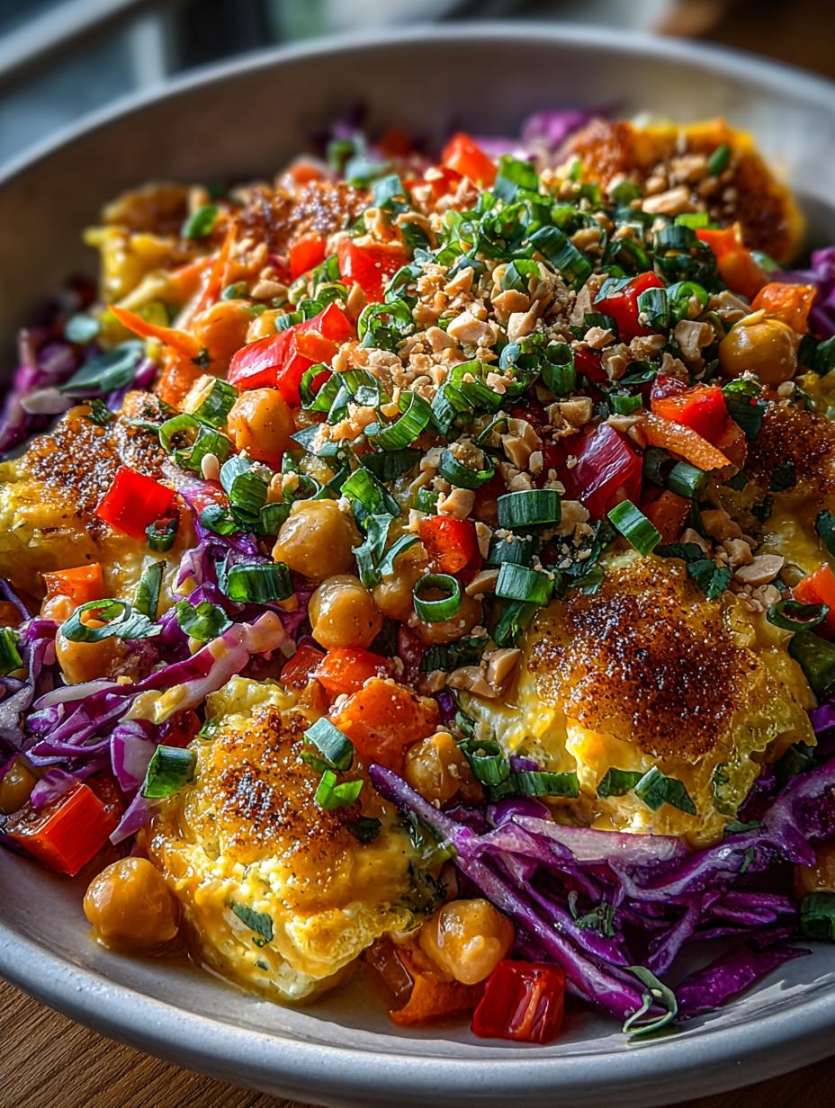 Chopped Thai Chickpea Salad with Peanut Dressing - detail 2