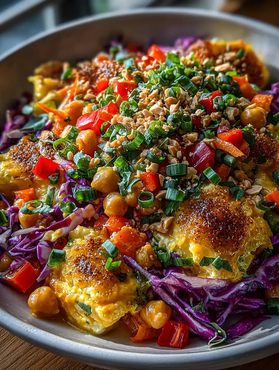 Chopped Thai Chickpea Salad with Peanut Dressing - detail 2