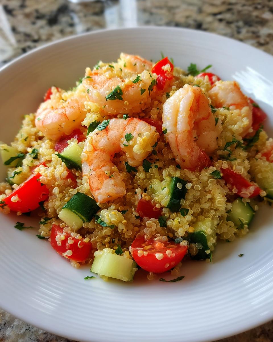 Cilantro Lime Shrimp Quinoa Salad - detail 1