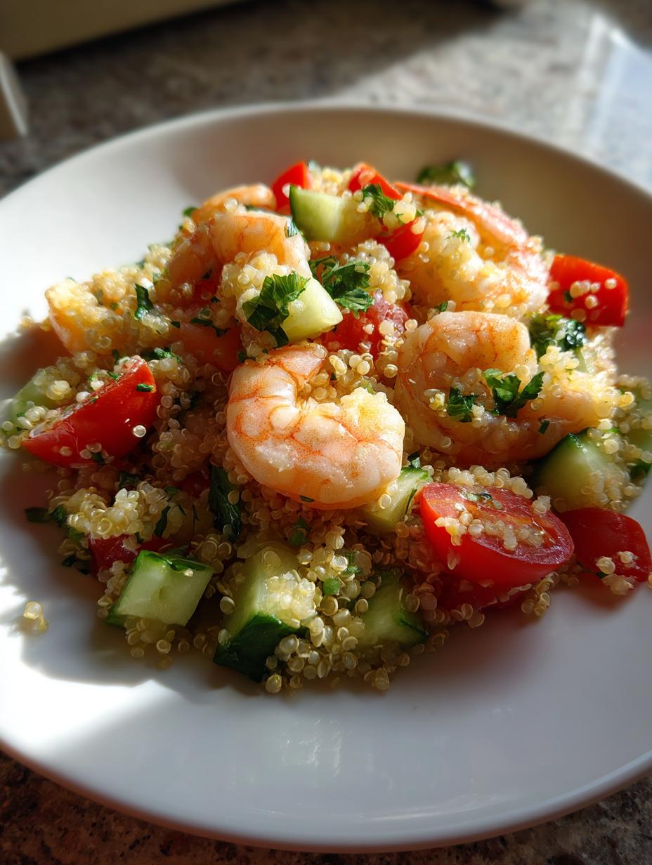 Cilantro Lime Shrimp Quinoa Salad - detail 2