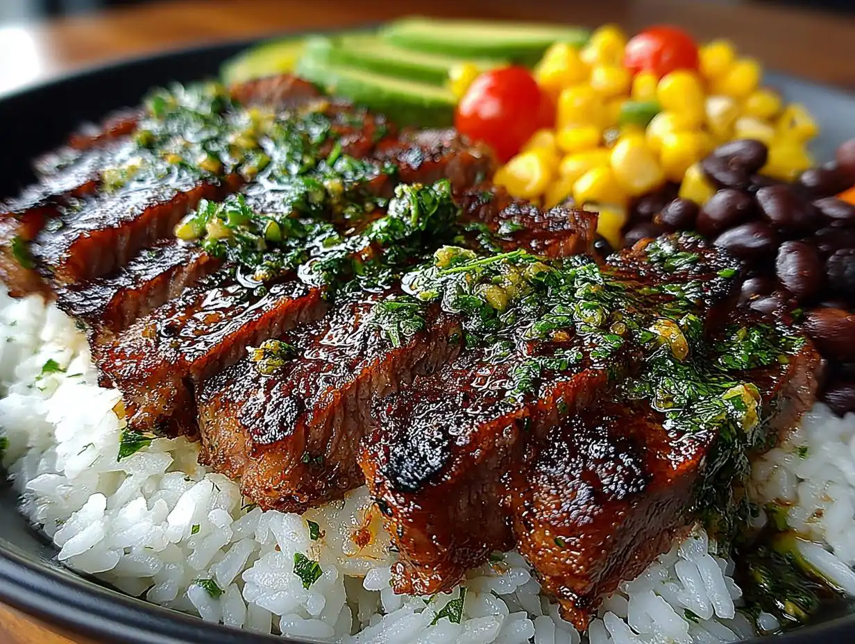 Amazing 4-Step Cilantro Lime Steak Bowls