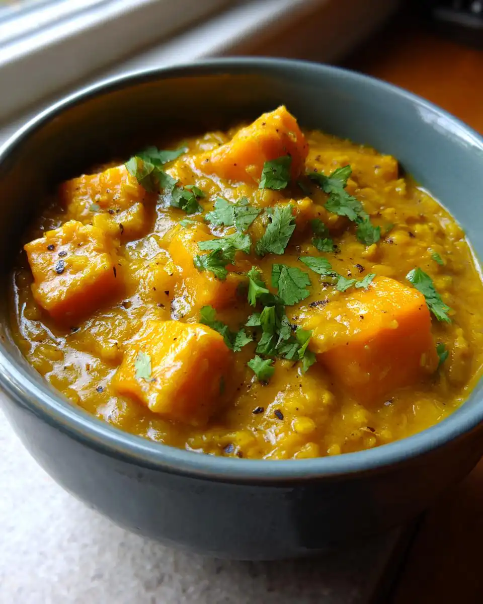 Creamy Coconut Lentil and Sweet Potato Curry - detail 1