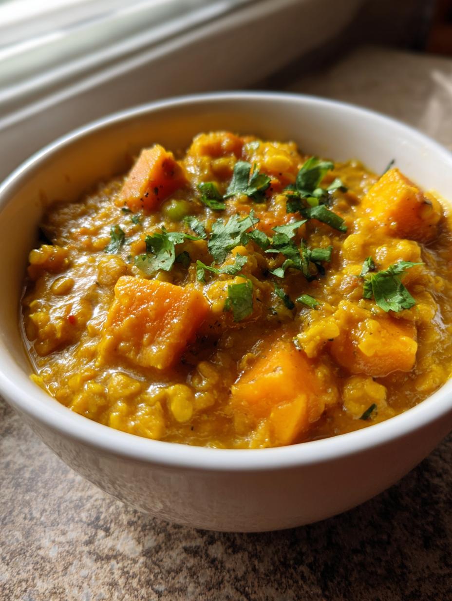 Creamy Coconut Lentil and Sweet Potato Curry - detail 2