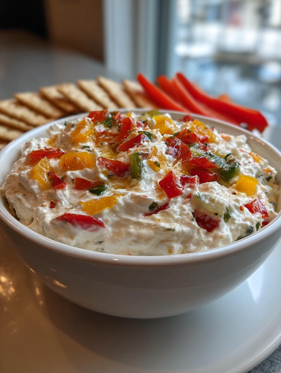 Creamy Cottage Cheese Giardiniera Dip - detail 2