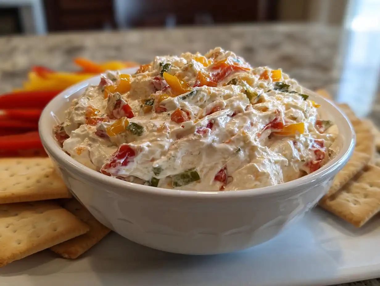 Amazing 10 Minute Creamy Cottage Cheese Giardiniera Dip