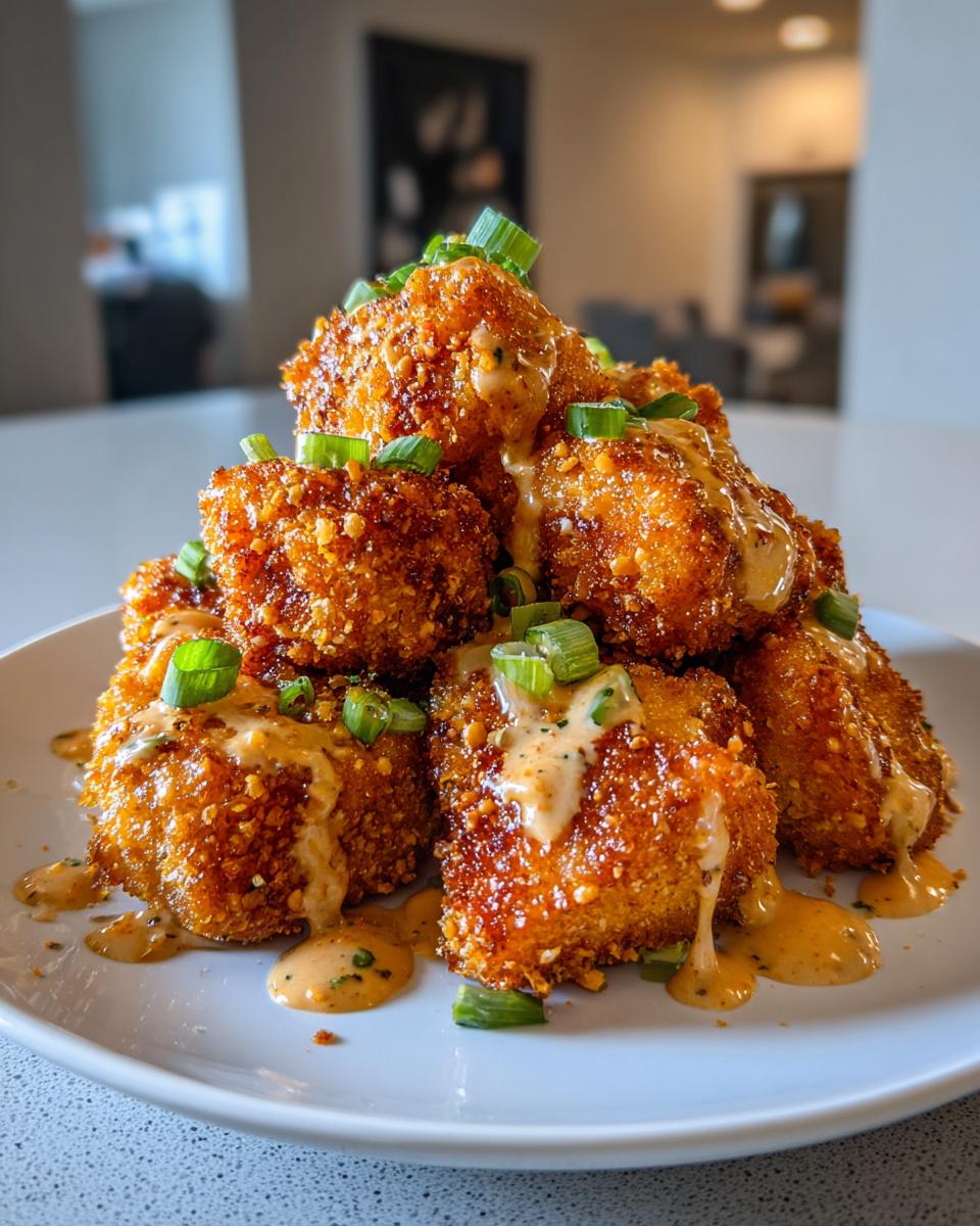 Crispy Bang Bang Salmon Bites High Protein Easy Dinner - detail 1