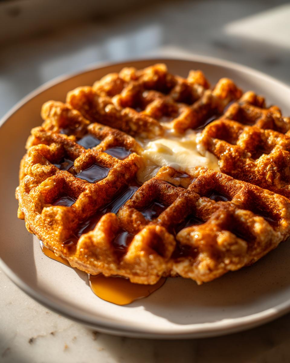 Crispy Oatmeal Waffles Blender Recipe High Protein - detail 1