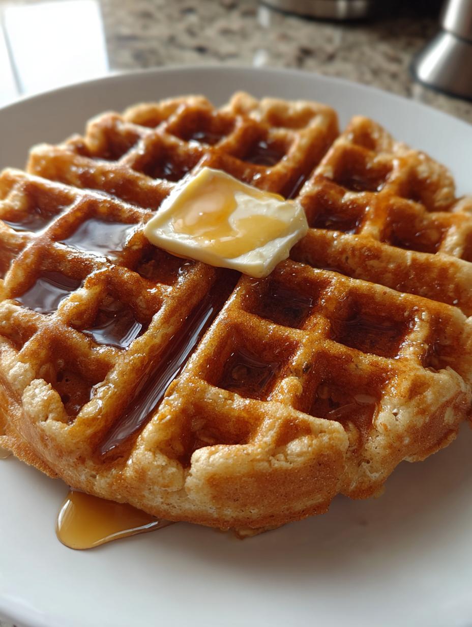 Crispy Oatmeal Waffles Blender Recipe High Protein - detail 2