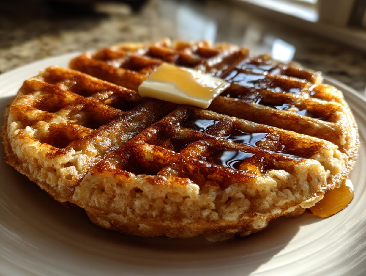 Amazing 1 Crispy Oatmeal Waffles Blender Recipe High Protein