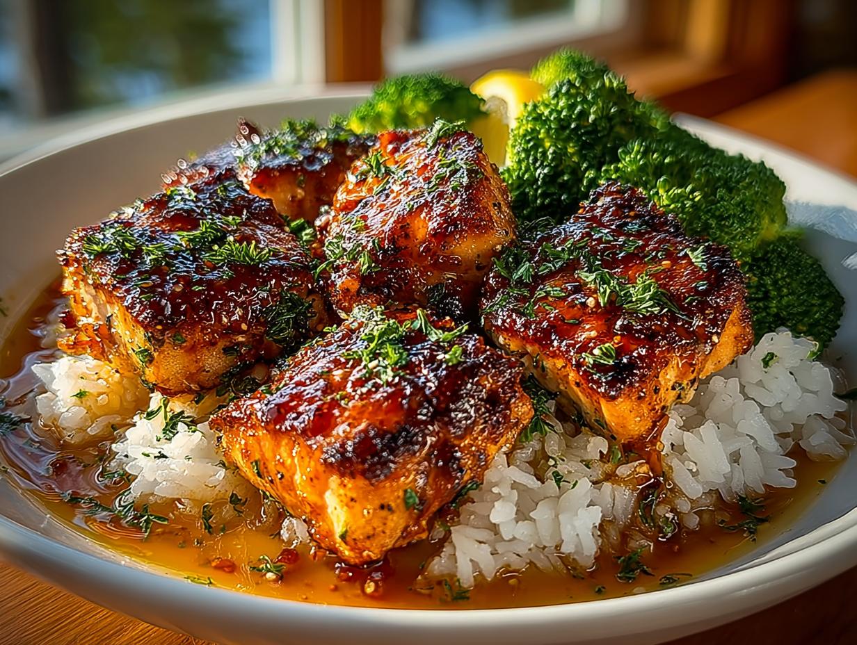 Stunning Crispy Orange Salmon Bowls in 30 Minutes