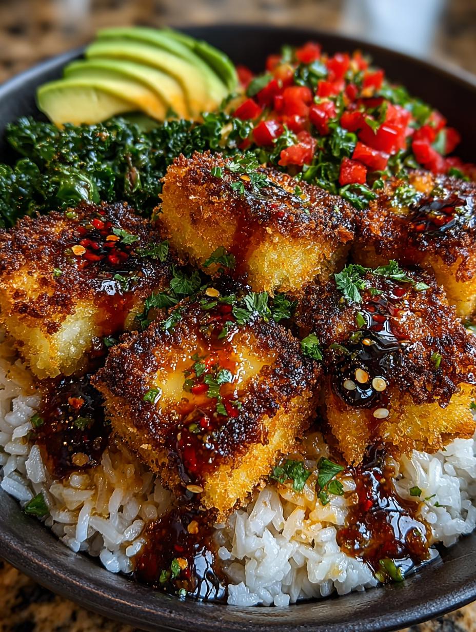 Crispy Peanut Tofu Buddha Bowl - detail 2