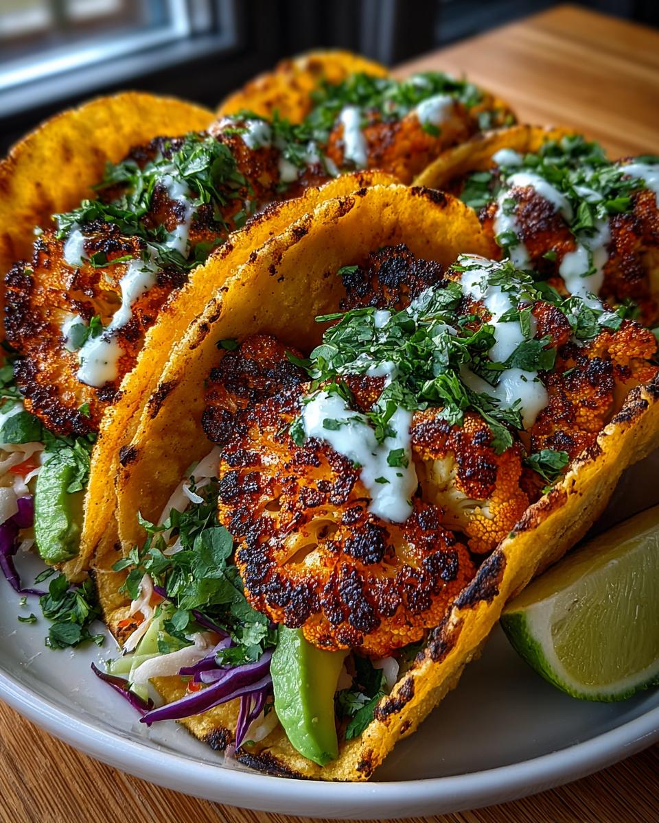 Crispy Roasted Cauliflower Tacos - detail 1