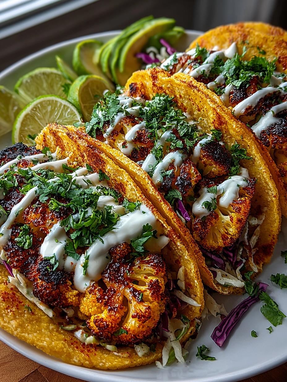 Crispy Roasted Cauliflower Tacos - detail 2