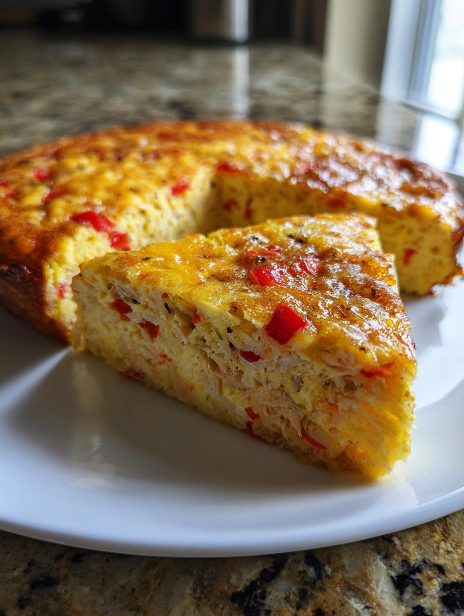 Crustless Tuna Quiche - detail 2