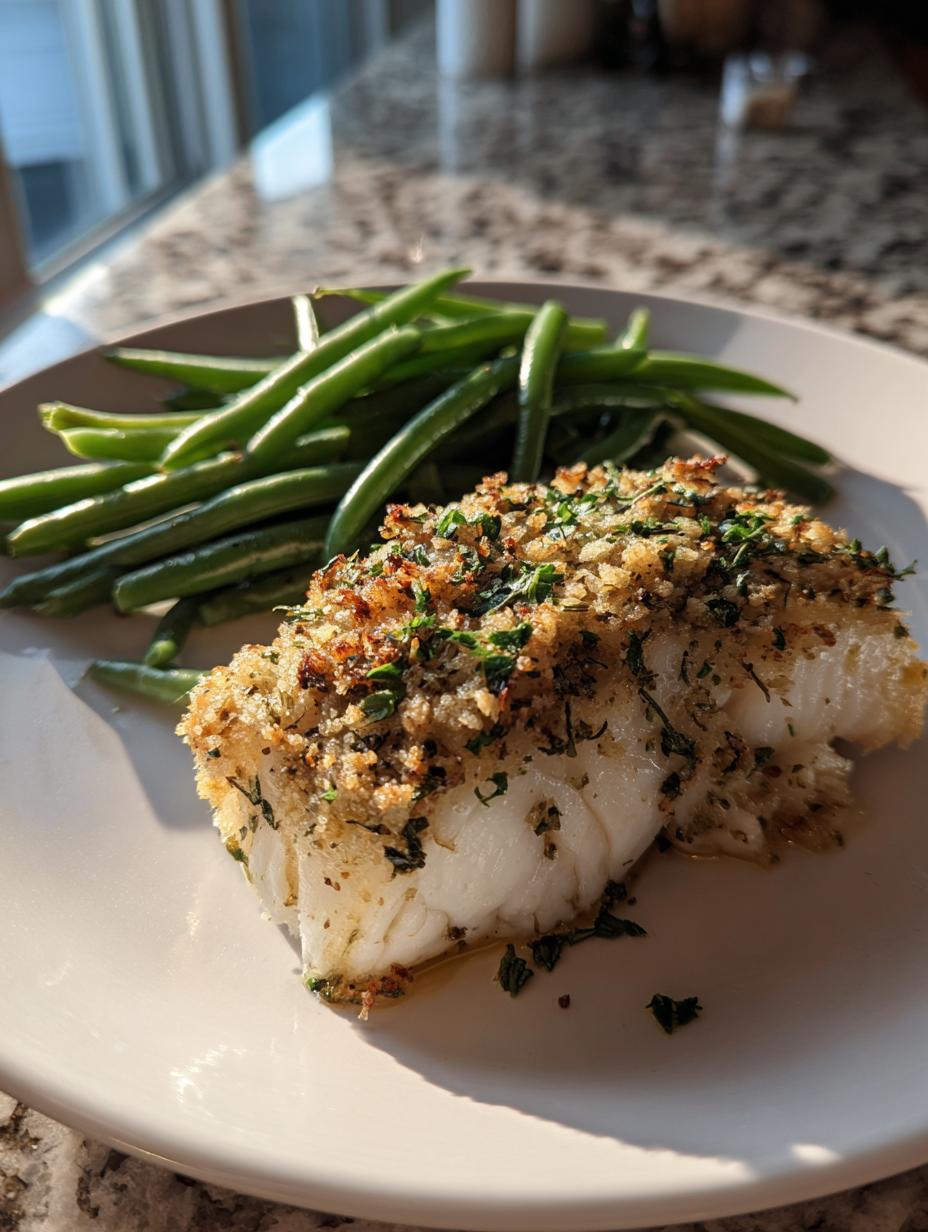 Dijon Herb Baked Cod with Green Beans - detail 2