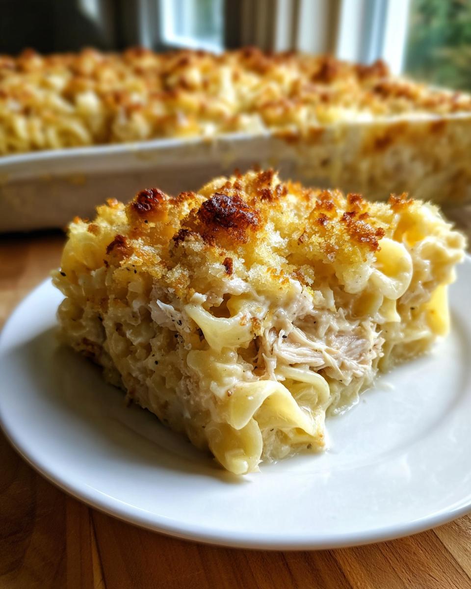 Easy Chicken Noodle Casserole Family Dinner - detail 1