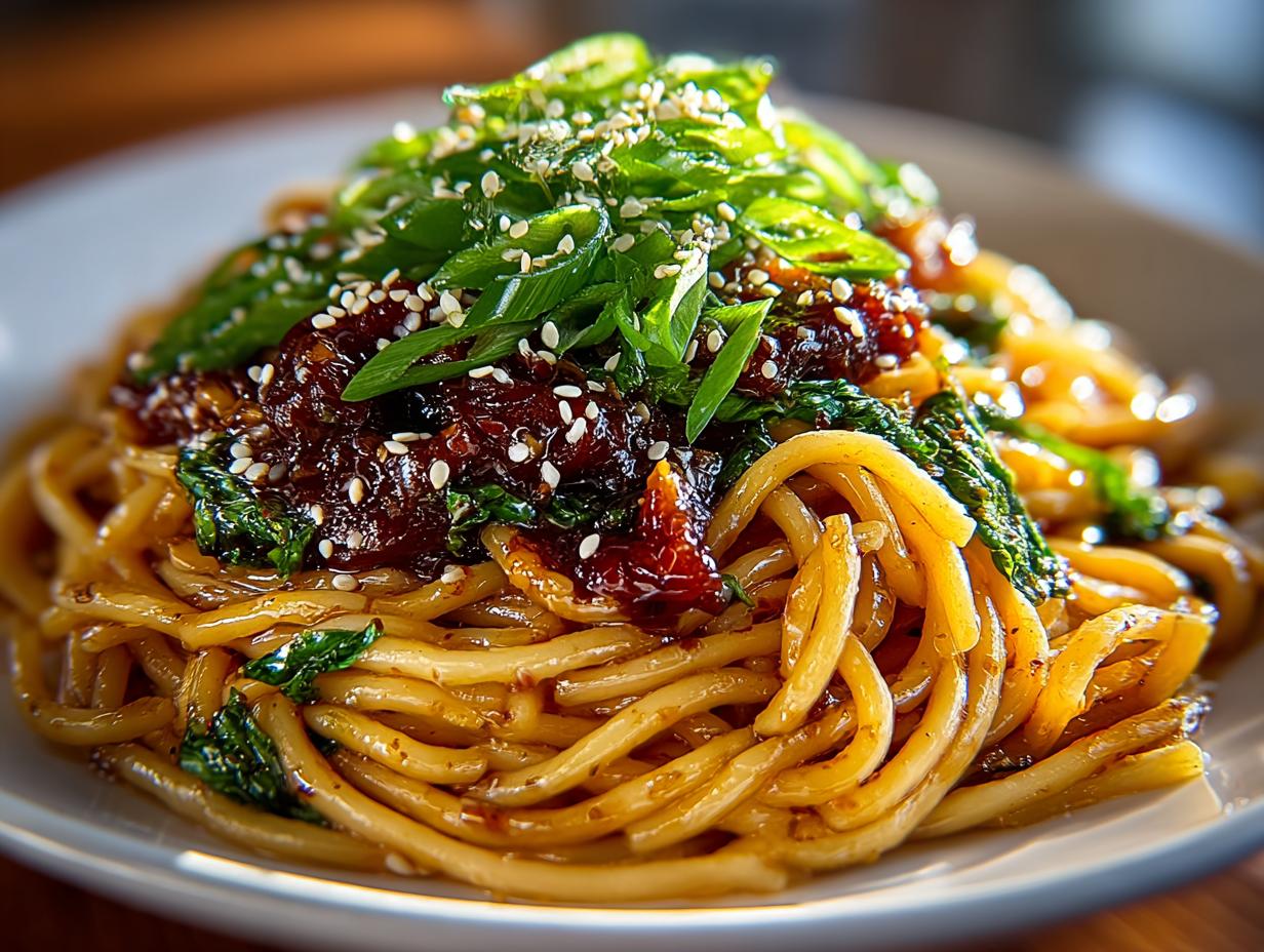 Amazing 15 Minute Easy Garlic Sesame Noodles