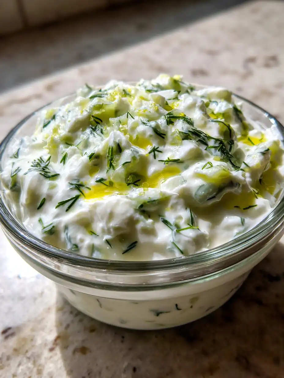 Easy Homemade Tzatziki Sauce with Greek Yogurt - detail 2