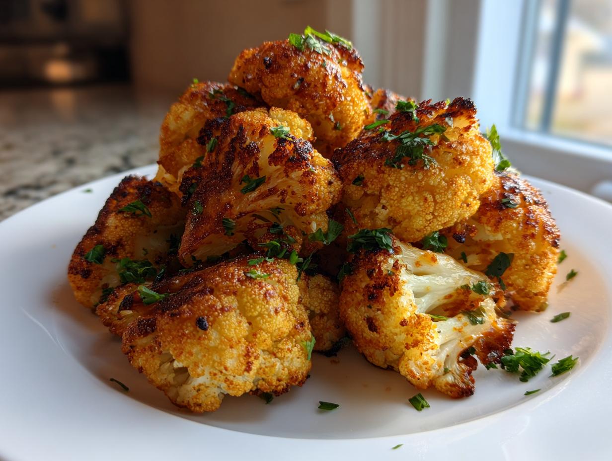 Amazing 1-pan Easy Oven Roasted Meal Prep Cauliflower