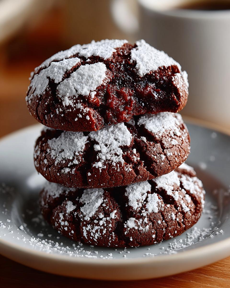 Fudgy Chocolate Crinkle Cookies Gluten Free - detail 1