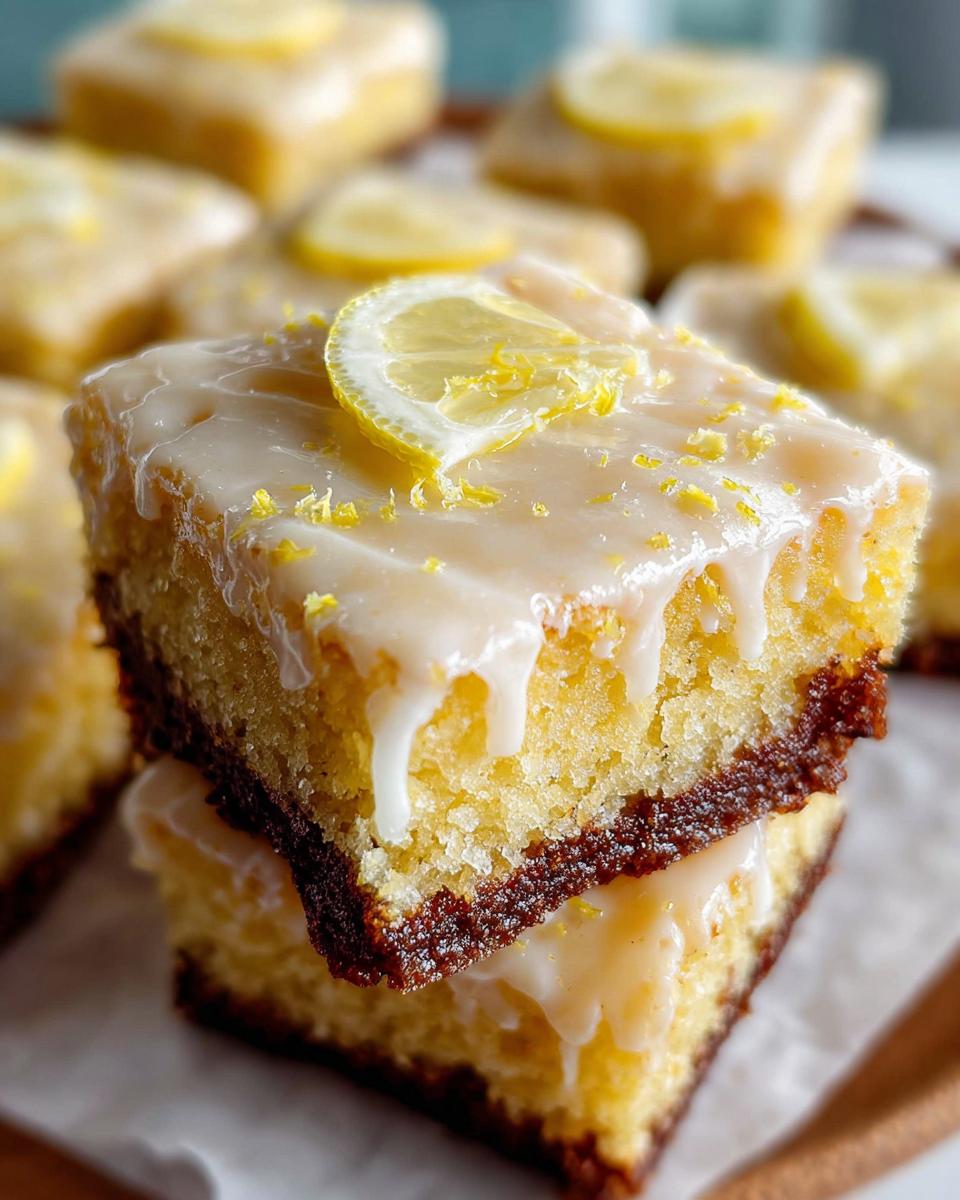 Fudgy Gluten Free Lemon Brownies - detail 1