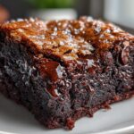 Fudgy Vegan Brownies with Shiny Crust