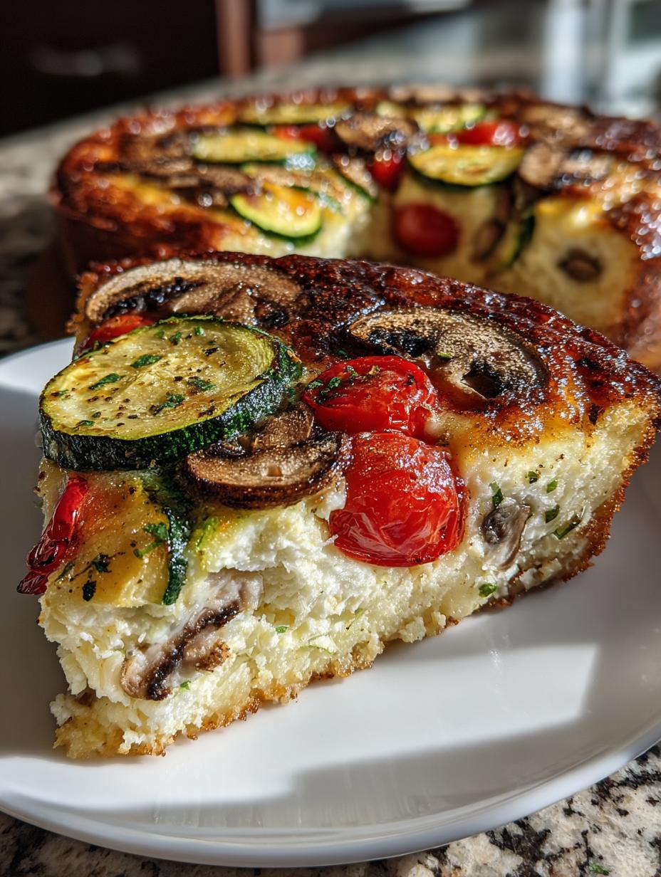 Garden Crustless Zucchini Pie - detail 2