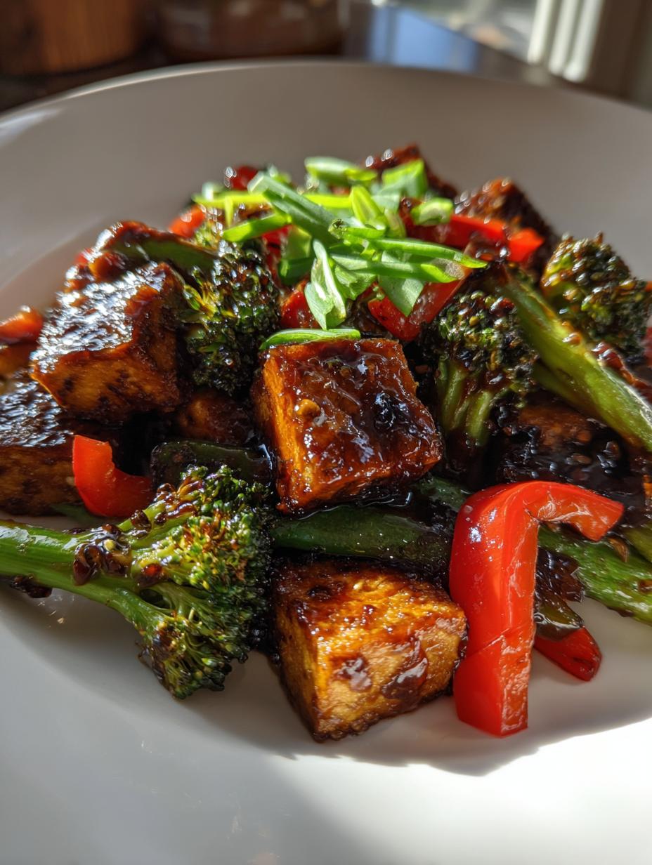 Ginger Soy Glazed Tofu Stir Fry - detail 2
