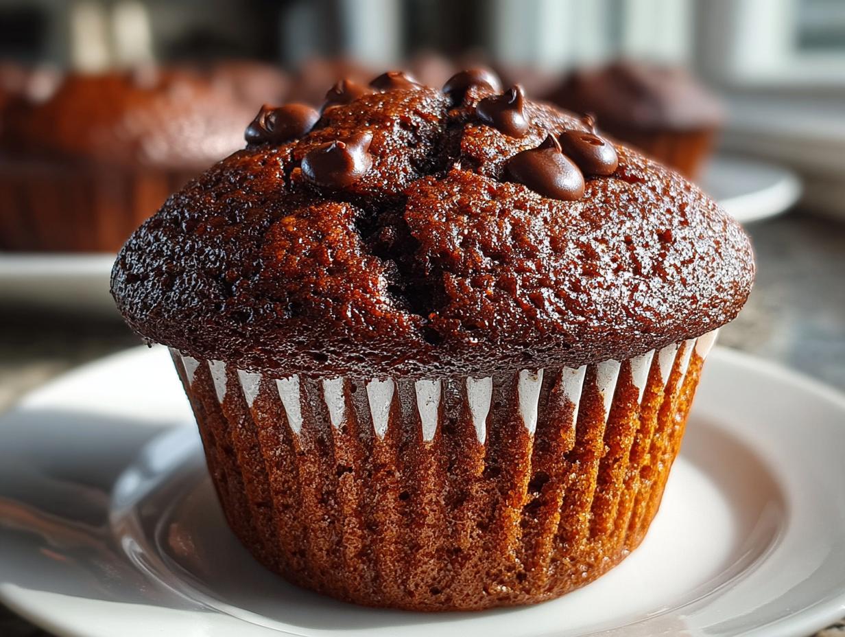 Moist Gluten Free Chocolate Zucchini Muffins 19