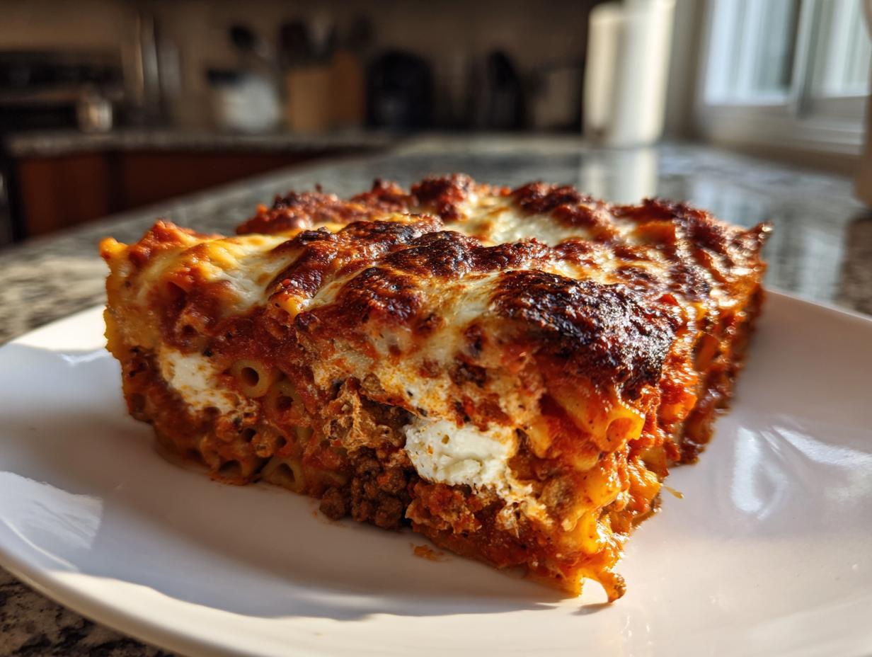 Amazing Ground Beef Penne Pasta Bake Easy Family Dinner