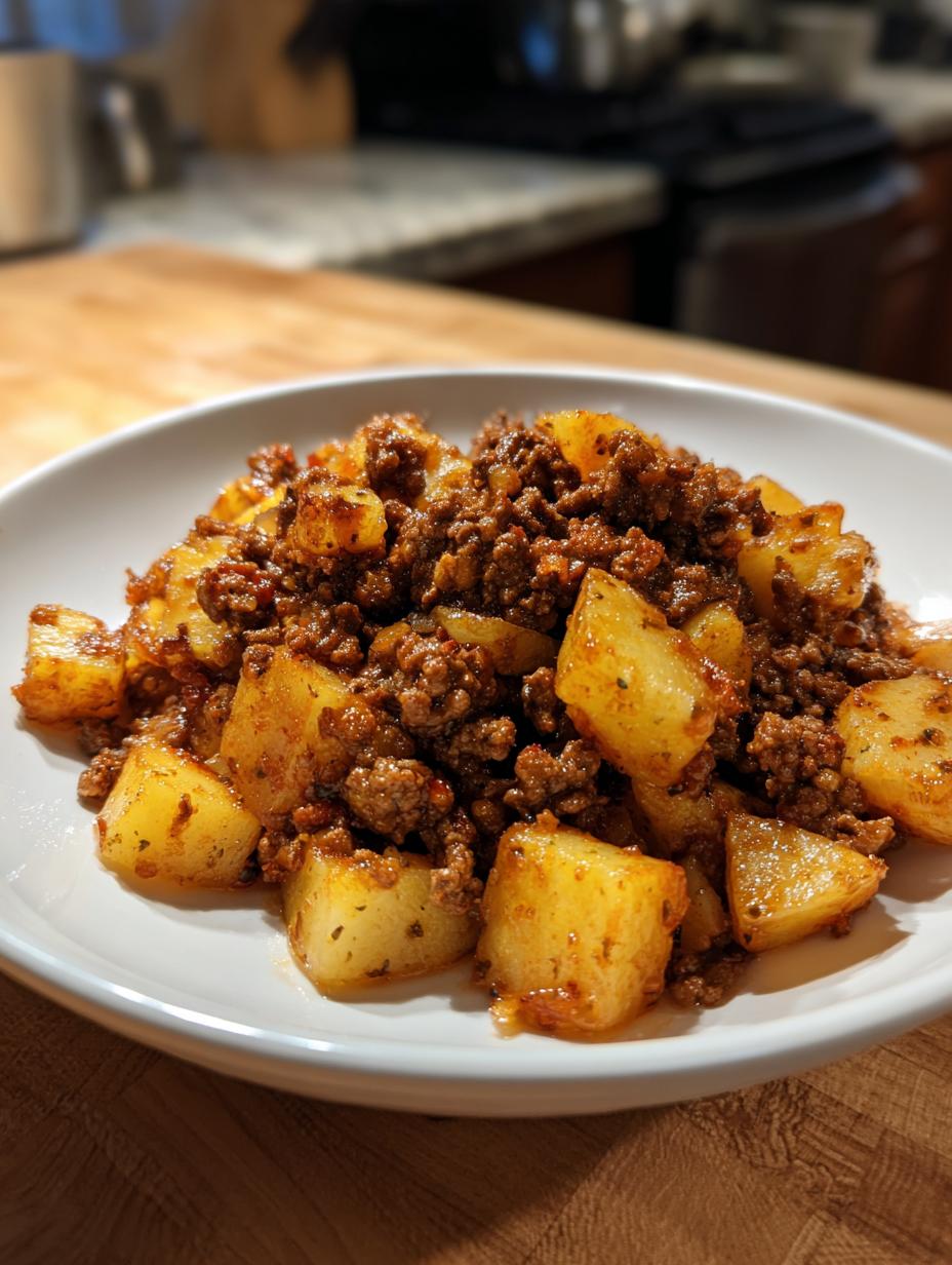 Ground Beef and Potatoes Easy One Pan Dinner - detail 2