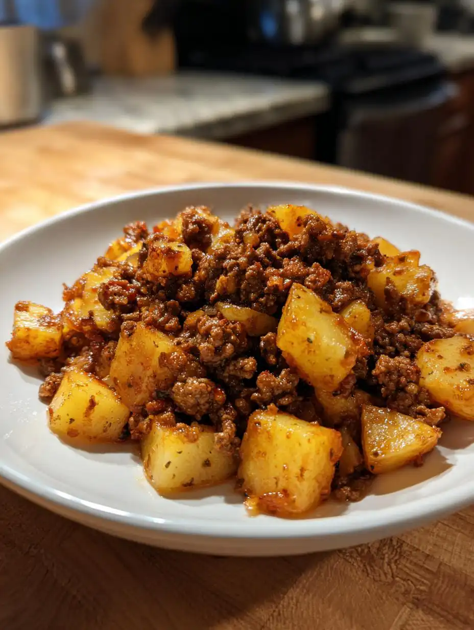 Ground Beef and Potatoes Easy One Pan Dinner - detail 2