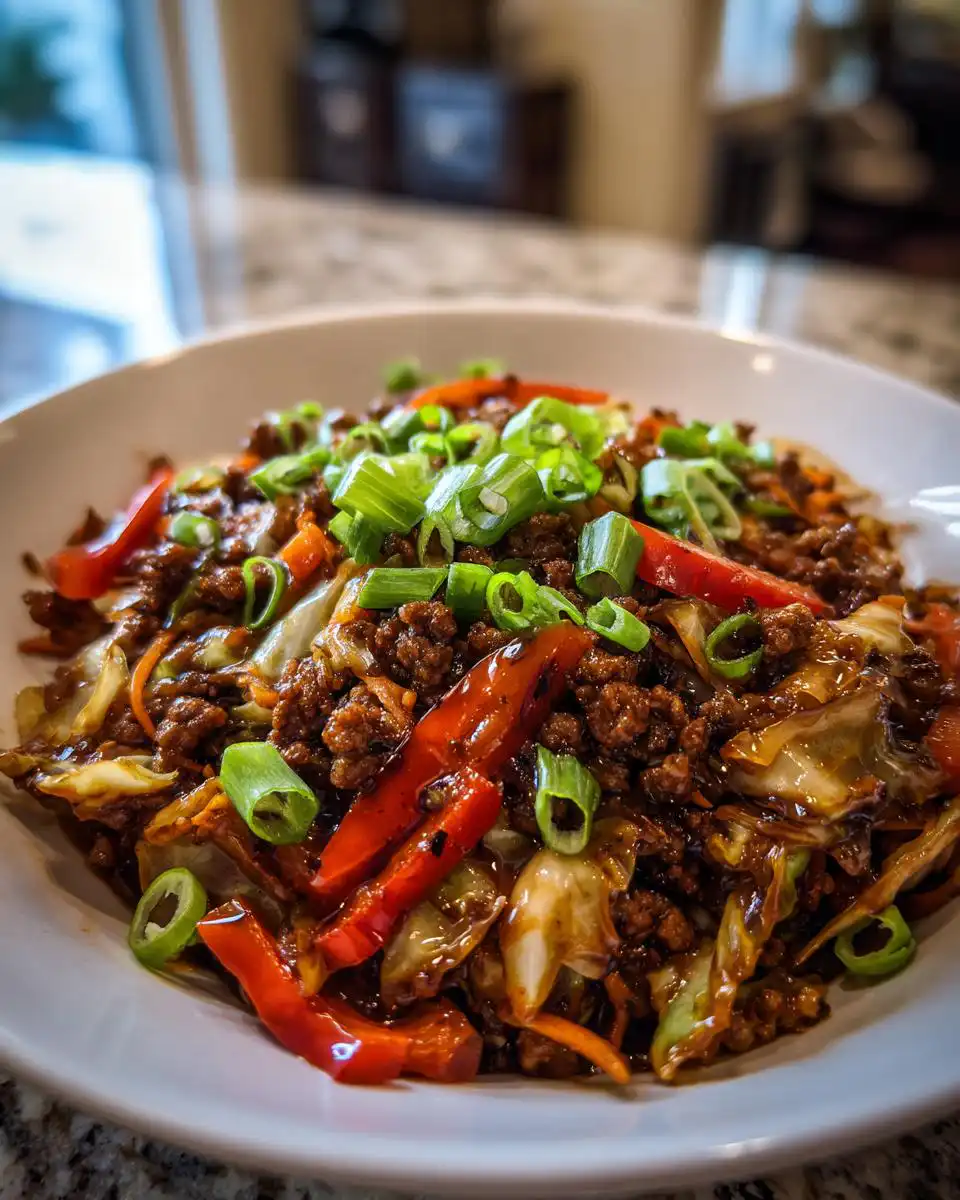 Ground Turkey Cabbage Stir Fry - detail 1