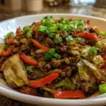 Ground Turkey Cabbage Stir Fry