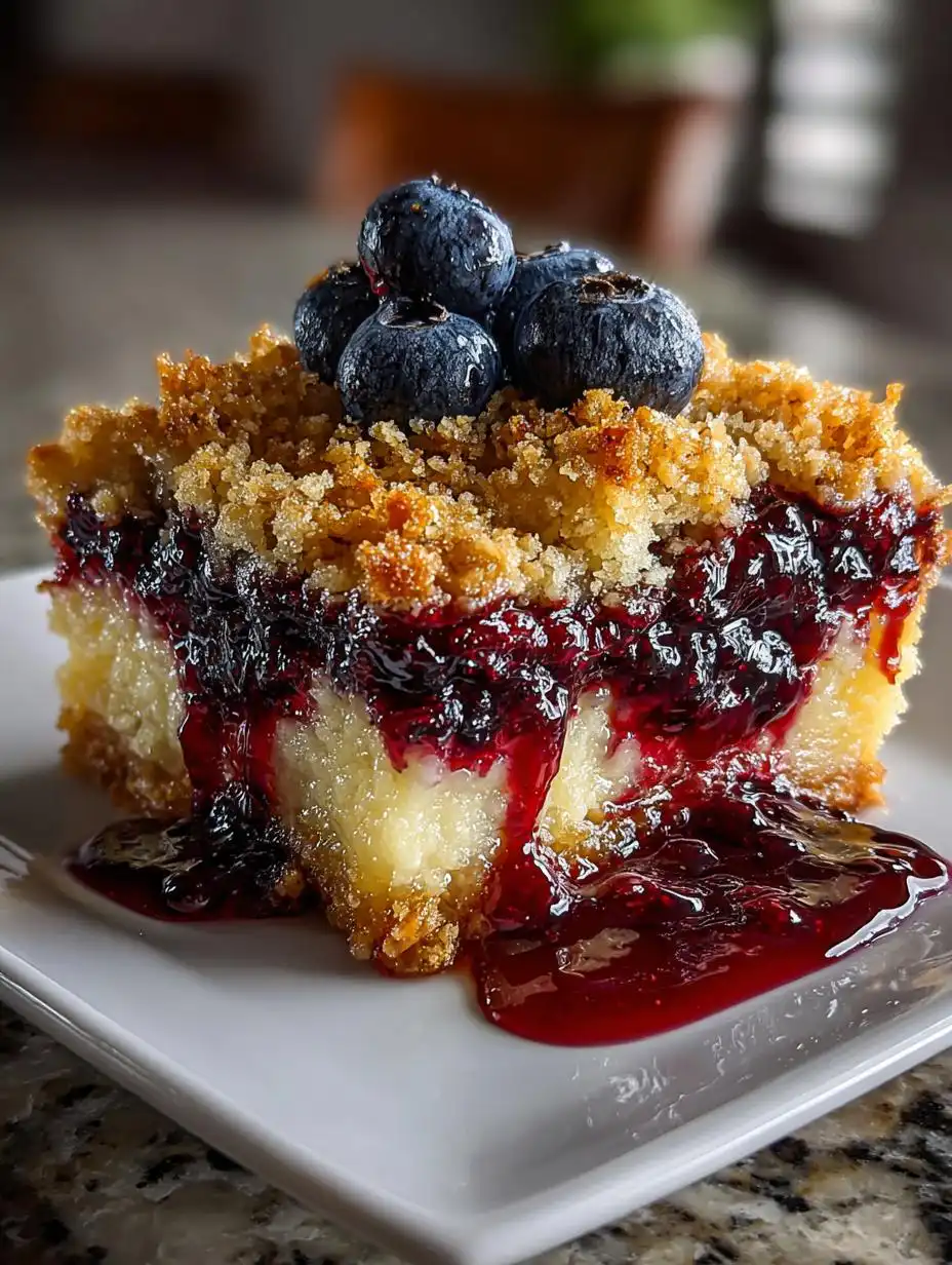 Healthy Blueberry Cobbler Easy Oat Topping - detail 2