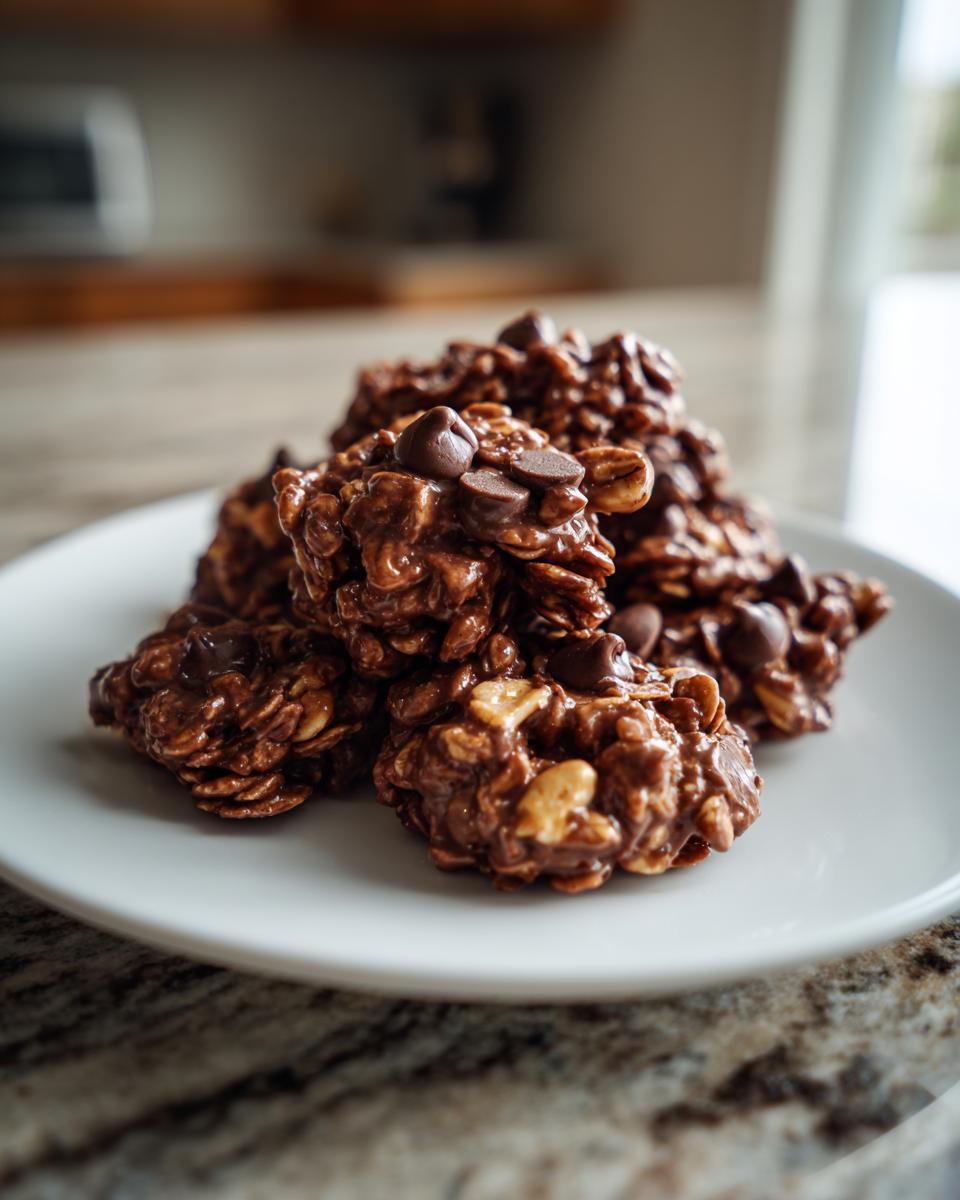 Healthy Dark Chocolate Peanut Butter Protein Granola - detail 1