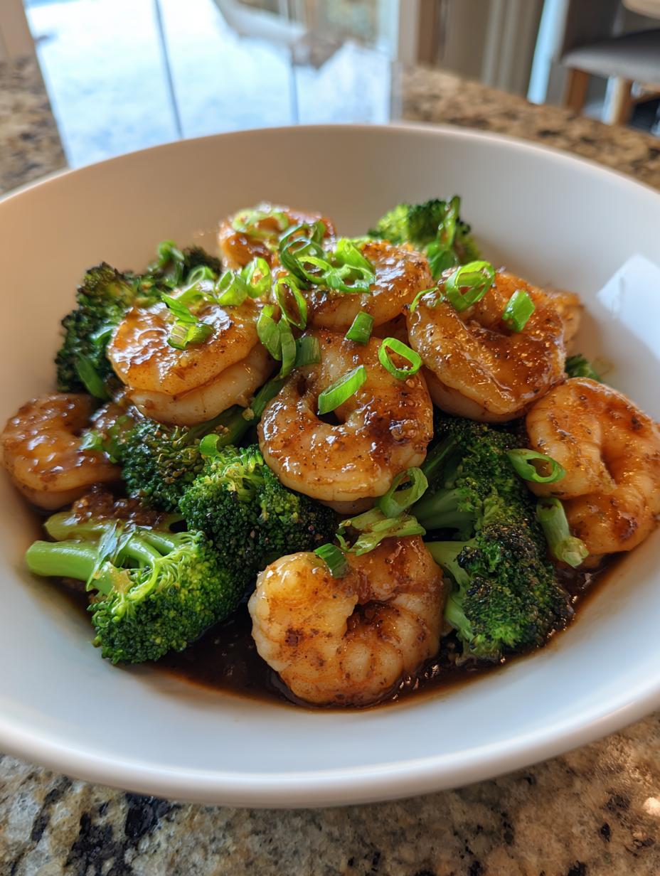 Healthy Garlic Shrimp and Broccoli Stir Fry - detail 2