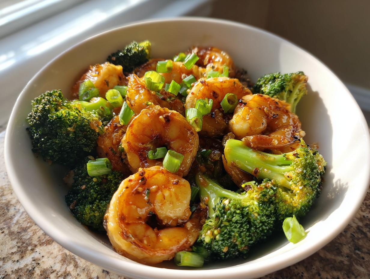 Amazing 25-Minute Healthy Garlic Shrimp and Broccoli Stir Fry